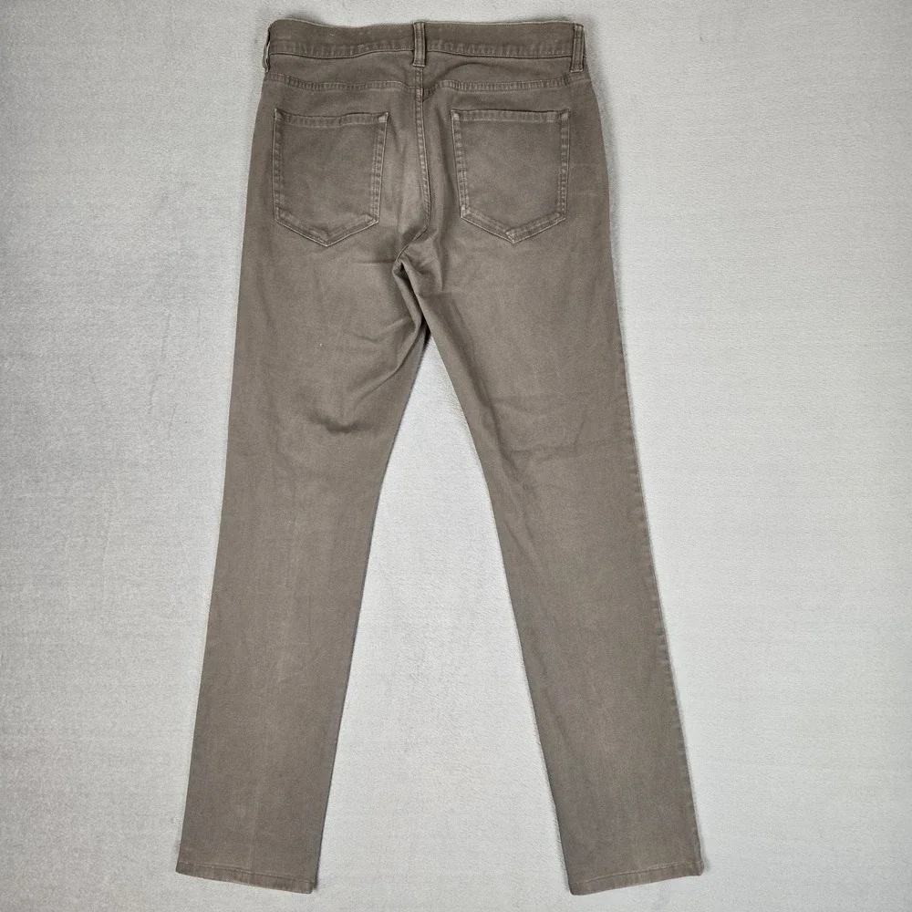 VINCE Essential Five-pocket Twill Pants Mens 30x32 Brown‎ Slim Style MS121-2248